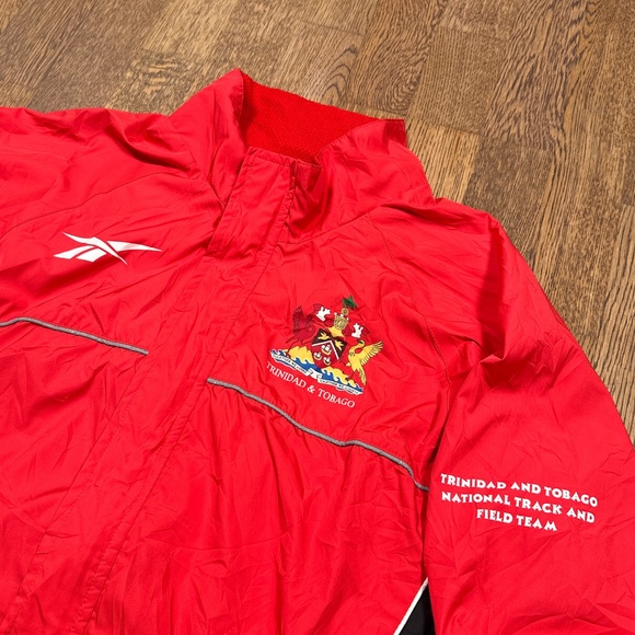 Vintage Y2K Reebok Trinidad & Tobago National Track & Field Team Jacket Mens L - Picture 4 of 12